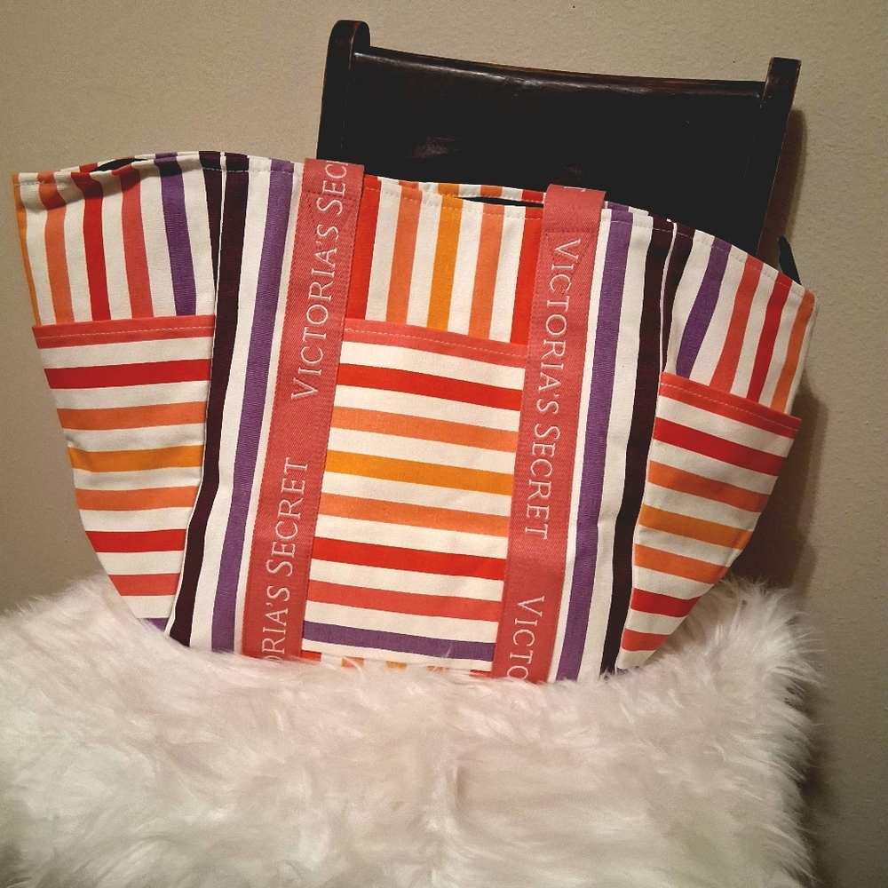 NWOT Victoria's Secret Canvas Tote Shoulder Bag
